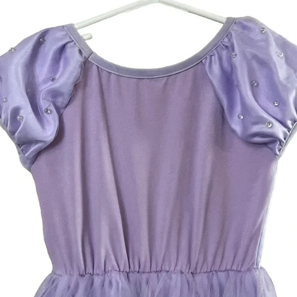 ReliBeauty Girls 5 Beaded Puff Sleeve Princess Sofia the First Costume Dress Up - Picture 5 of 13